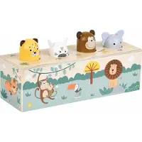 Small Foot Jeu à pression avec cris des animaux Safari