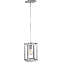 HINKLEY Suspension Ensemble, nickel poli, 1xE27x60W, métal, dimensions : 206,9 x 17,8 x 17,8 cm, IP20, Quintiesse