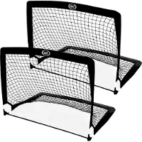 Axi Pop Up Kickz, Lot De 2 Cages De Foot Pliables Pour Le Jardin | Filet De But En Fibre De Verre Avec Sac De Transport | Cage De Football Pour
