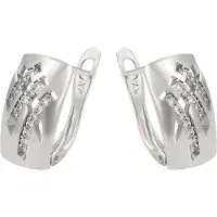 NAEMI Boucles d'oreilles argent / transparent