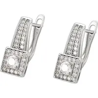 NAEMI Boucles d'oreilles argent / transparent