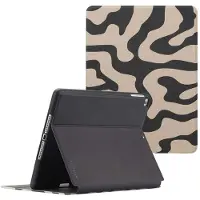 Selencia Coque tablette Vivid pour Apple iPad 6 (2018) 9.7 pouces / iPad 5 (2017) 9.7 pouces - Art Wave Black