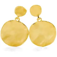 Luxenter Boucles D'oreilles Luxenter Seriri Finition Or Jaune 18 Kts