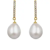 Luxenter Boucles d'oreilles 'Nolshu' blanc