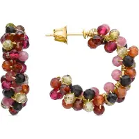Luxenter Rariki Boucles D'oreilles En Or 18 Carats
