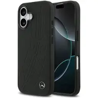 Mercedes Etui Leather Large Laurel Leave Magsafe Na Iphone 17 - Czarne