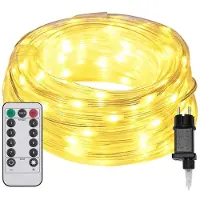 vidaXL Corde lumineuse avec 1200 LEDs Blanc chaud 50 m PVC