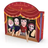 Tachan Set Of 4 White Puppets Multicolore 3-6 Years Enfants