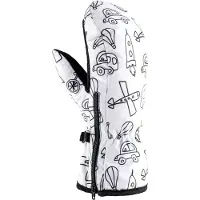 Viking Motiv Mittens Blanc 3 Enfants