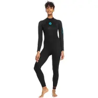 Roxy 4/3 Mm Sr School Woman Long Sleeve Back Zip Neoprene Suit Noir 12 Femme