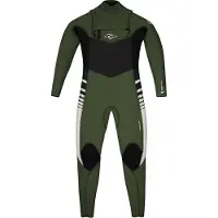 Rip Curl Dawn Patrol Stm 5/3 Mm Gb Junior Long Sleeve Chest Zip Neoprene Suit Vert 12 Years Garçon