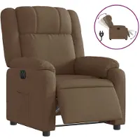 vidaXL Fauteuil relax électrique marron Tissu