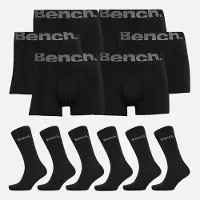 Bench Coffret cadeau boxers Zestal six pack et chaussettes six pack hommes - Noir