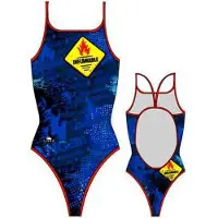 Turbo Flamable Swimsuit Bleu S Femme