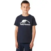 Helly Hansen Graphic Jr Short Sleeve T-shirt Bleu 16 Years Enfants