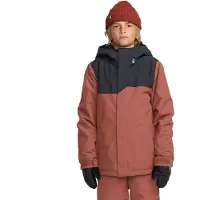 Volcom - Veste de snow - Stone.91 Insulated Jacket Henna en Matières Recyclées - Taille Enfant S - Bordeaux