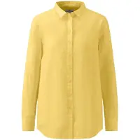 Fynch&Hatton Linen Mix Long Sleeve Blouse Jaune 48 Femme