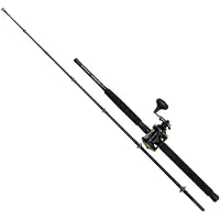 Kinetic Powercore Cc Trolling Combo 2 Sections Noir 2.02 m / 300-1000 g