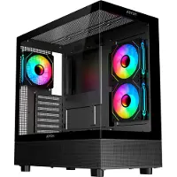 Abysm Gaming Sava H400 Pc Tower Case Noir