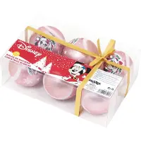 Safta Arditex WD14010 décoration de Noël Boules de décoration de noël Polyéthylène Multicolore, Rose 6 pièce(s)