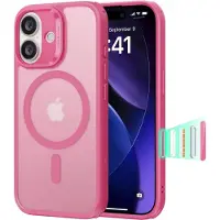 ESR - Classic Hybrid HaloLock - iPhone 17 - Frosted Pink (Apple iPhone 17), Coque pour téléphone portable, Rose, Pink, Transparent