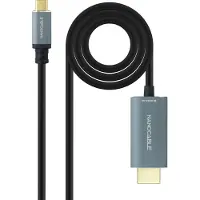Nanocable Usb-c Hdmi 2.1 1.8 M Cable Clair