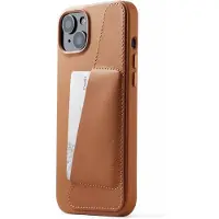 Mujjo Leather Wallet Case met MagSafe iPhone 14 / 15 Plus bruin (-CL-032-TN) (Apple iPhone 14 Plus, Apple iPhone 15 Plus), Coque pour téléphone portable, Marron