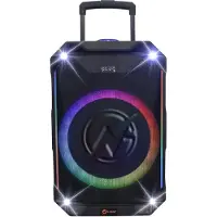 N-Gear THE FLASH 1040 - Enceinte Karaoké Bluetooth - Woofer 10 pouces - Lumière Disco - Microphone sans fil