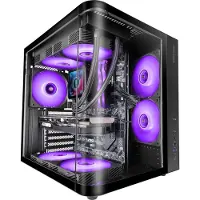 Mars Gaming MC-CURV, Midi Tower, PC, Noir, ATX, Micro ATX, Mini-ITX, Gaming, 16.5 cm