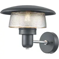 ELSTEAD Applique murale d'extérieur grise E27 40 W Saturne Elstead