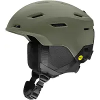 Smith - Casque de ski/snowboard - Descend MIPS Matte Fatigue Green / Black - Taille 51-55 cm - Kaki