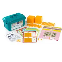 Miniland Jeu éducatif Base 10 Jeu de 121 pièces dans une boîte