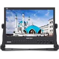 Feelworld SEETEC 13.3" Aluminum Design IPS 1920x1080 Pro Broadcast LCD Monitor with 3G SDI HDMI AV (13.30", Full HD), Moniteur vidéo, Noir