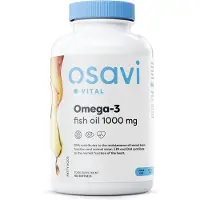 Osavi Huile de poisson Omega-3 distillée moléculairement, 1000mg - 180 capsules molles