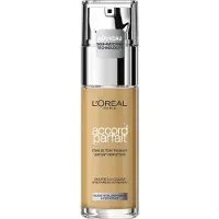 L'Oréal Fond de Teint Effet Fluide Accord Parfait Naturale 3.D / 3W - Beige Doré (30 Ml)