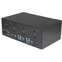 StarTech.com Sv231dhu34k6 Switch Noir One Size / EU Plug 220V
