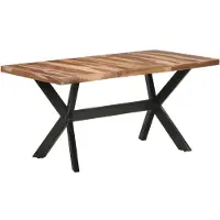 Syfax Table de salle à manger 160x80x75 cm Bois avec finition miel