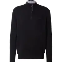 Superdry pour homme. M6110688A Pull en laine noir (M), Casuel