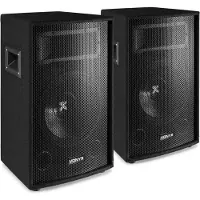 Tracer - Vonyx SL12 et - Set van twee passieve 12 luidsprekers - 1200W maximaal (Passif, 2x 300 W), Haut-parleur PA, Noir