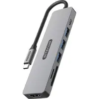 Sitecom Adaptateur multiport d'alimentation USB-C 7 en 1 - 3x USB-A