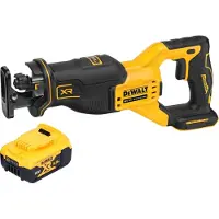 DeWalt DCS 382 N Scie réversible sans fil Scie sabre 18 V Brushless + 1x batterie 5,0 Ah - sans chargeur