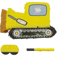 Relaxdays Pinata Set Baustelle mit Stab & Maske (1 pcs)