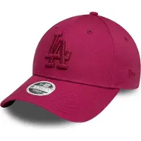 New Era Casquette ajustable 9FORTY des Dodgers de Los Angeles (rouge foncé métallisé) pour femme