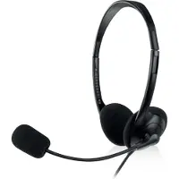 Ewent EW3568 écouteur/casque Avec fil Arceau Appels/Musique USB Type-A Noir