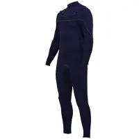 Zion Vault Steamer 3/2 Mm Long Sleeve Chest Zip Neoprene Suit Bleu MS Homme
