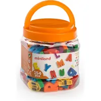 Miniland Magnetic Letters Capital 154 Units Multicolore Enfants
