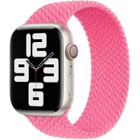 Apple Bracelet Solo tressé pour Watch | 38/40/41/42 mm - Taille 7 - Flamingo