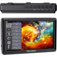 Feelworld 5,5" S55 V2 1920X1152 4K HDMI DC OUT 3D LUT (5.50"), Moniteur vidéo, Noir