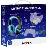 Kit Gamer Pack PS4 Chargeur Casque Caches pour manettes analogiques / manettes