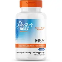 Doctors Best , MSM avec OptiMSM, 1 000 mg, 180 Capsules Végétariennes